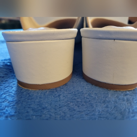 Walkingcradles white leather slingback size 10 1/2WW gently used - Picture 5 of 14